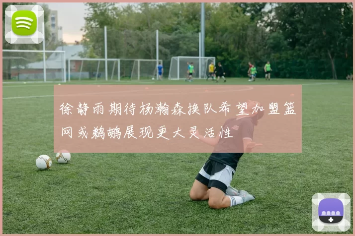 徐静雨期待杨瀚森换队希望加盟篮网或鹈鹕展现更大灵活性
